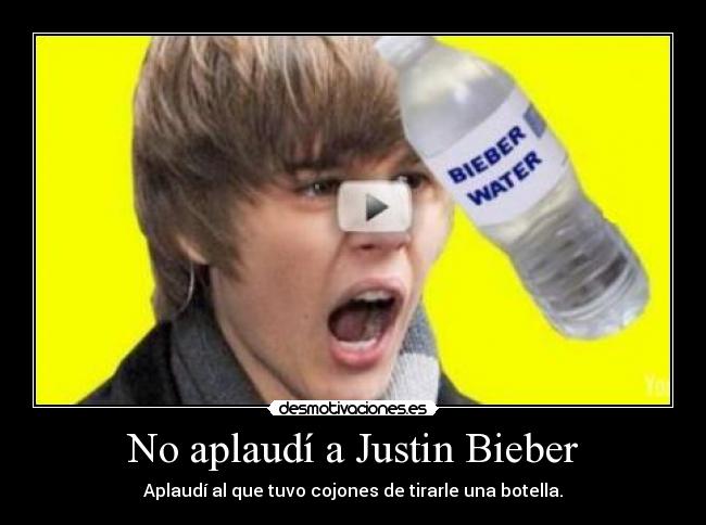 No aplaudí a Justin Bieber - 