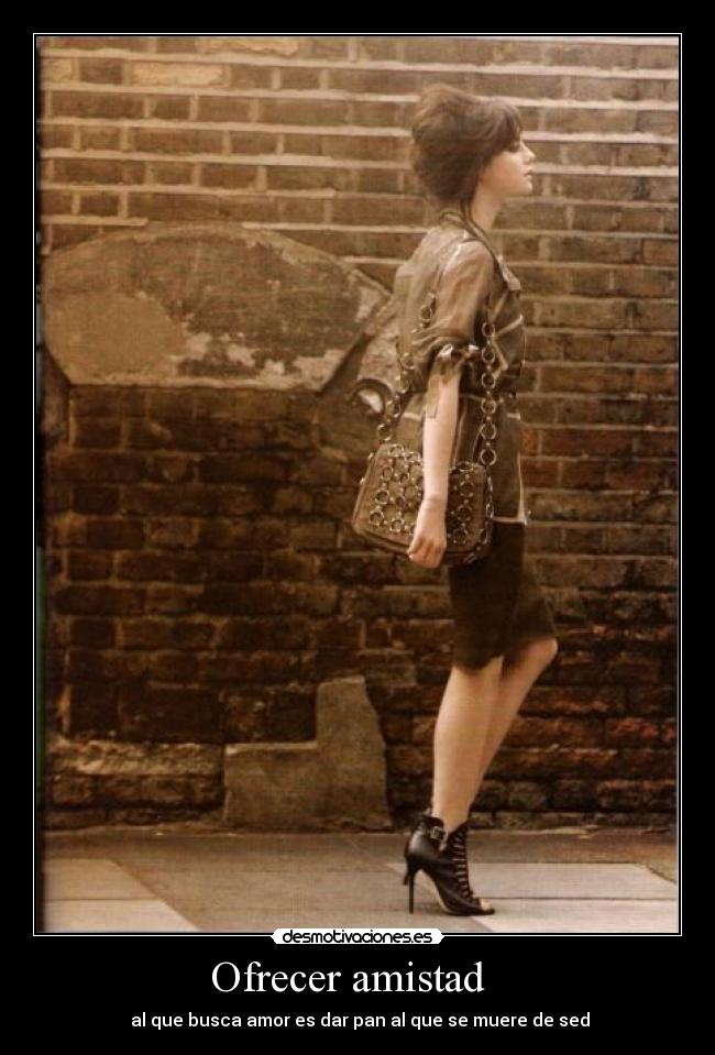Ofrecer amistad -