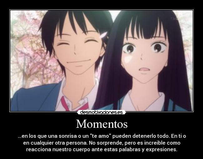 carteles momentos kimi todoke anime amor amo dibujos desmotivaciones