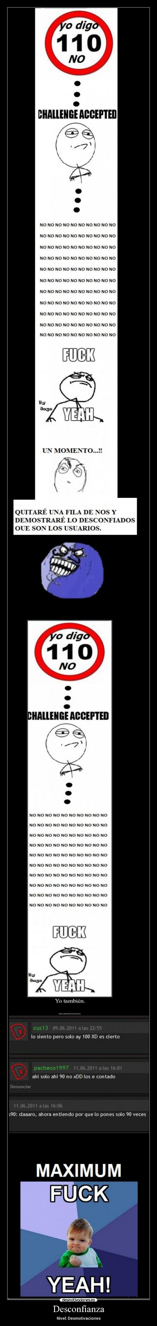 Desconfianza - Nivel: Desmotivaciones