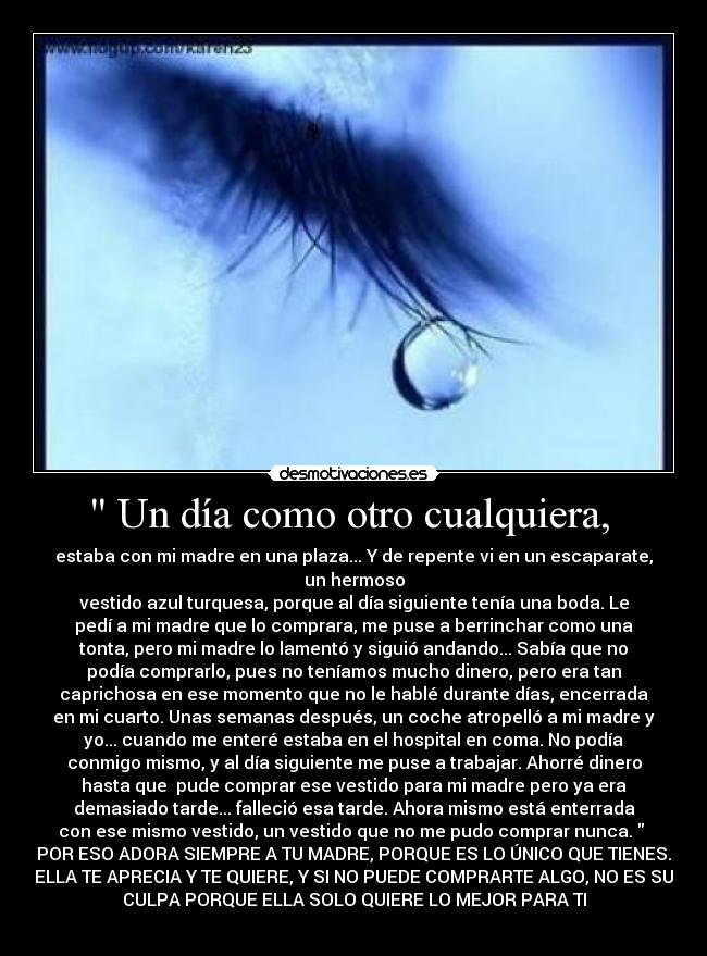 Un día como otro cualquiera, -