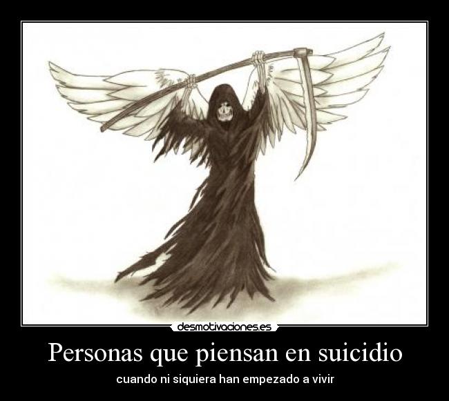 Personas que piensan en suicidio - 