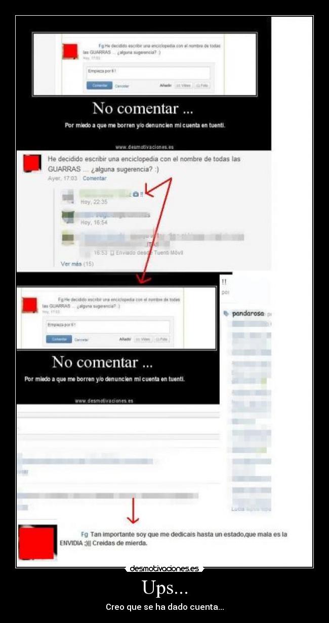 Ups... - Creo que se ha dado cuenta...