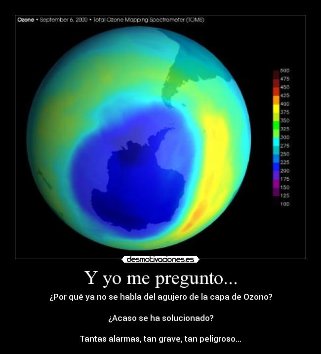 carteles agujero capa ozono pregunta yo peligro alarma grave desmotivaciones