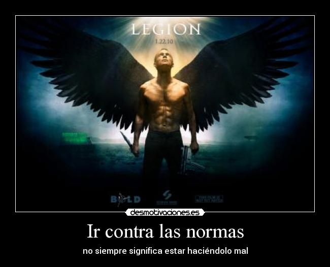 Ir contra las normas - no siempre significa estar haciéndolo mal