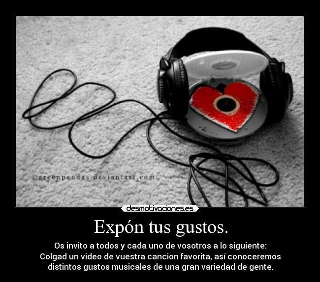 carteles musica gustos desmotivaciones