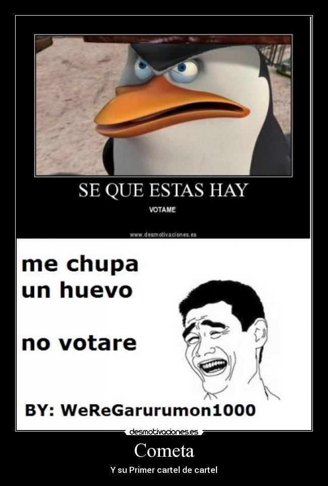 Cometa - Y su Primer cartel de cartel