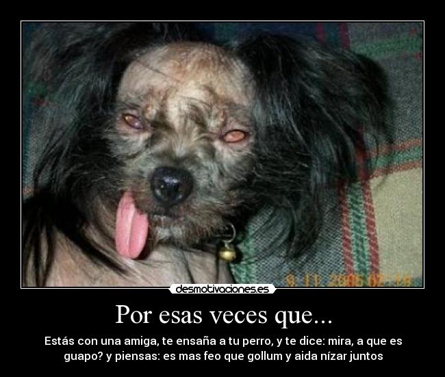 Por esas veces que... -