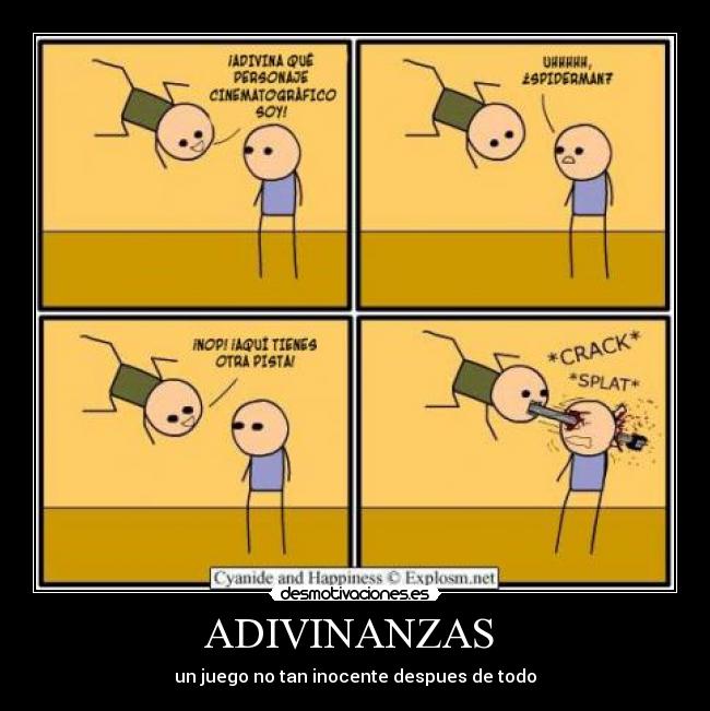 ADIVINANZAS - un juego no tan inocente despues de todo