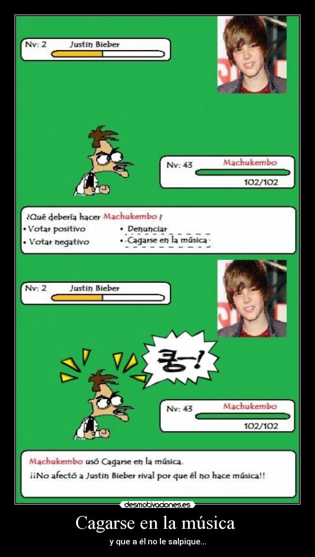 Cagarse en la música  - y que a él no le salpique...