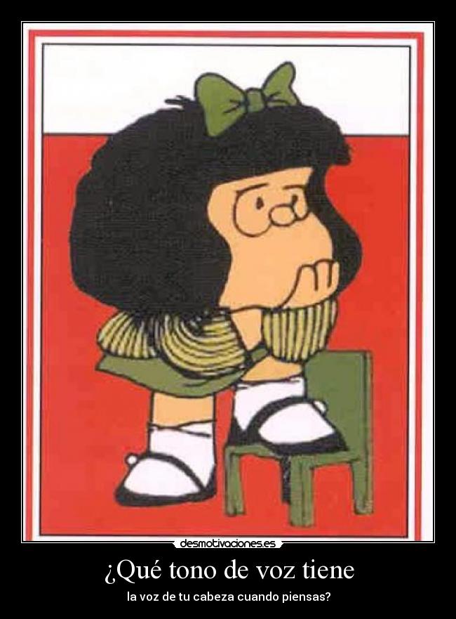 ¿Qué tono de voz tiene -