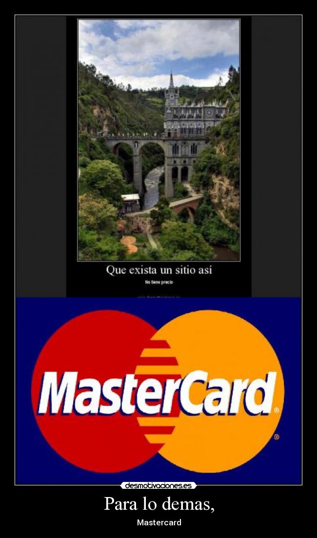 Para lo demas, - Mastercard