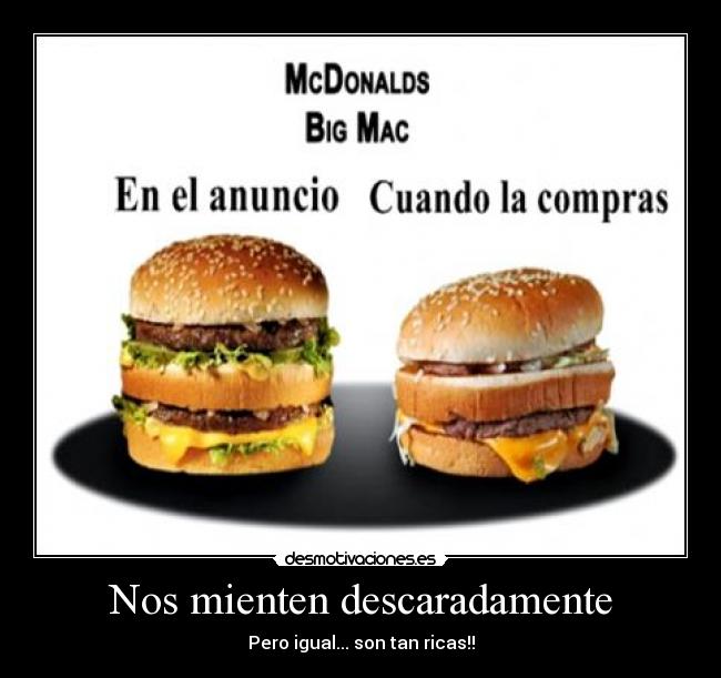 Nos mienten descaradamente -