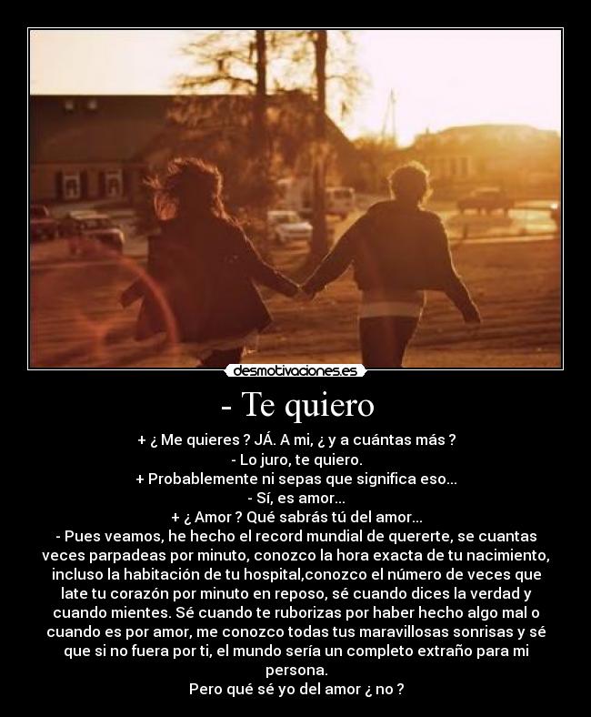 - Te quiero - 
