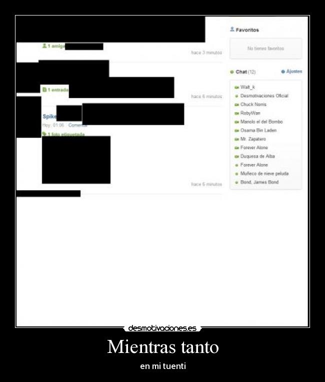 Mientras tanto - en mi tuenti