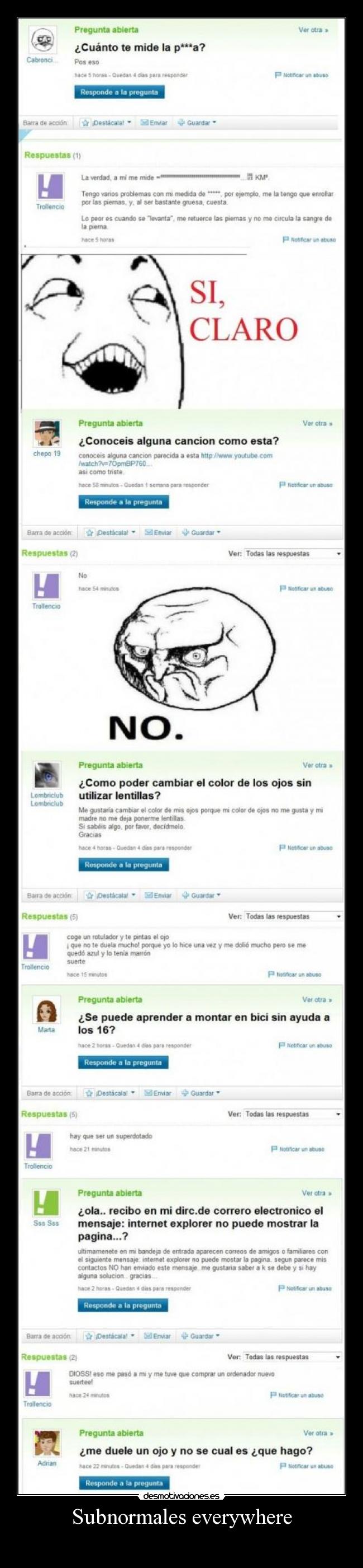 Subnormales everywhere - 
