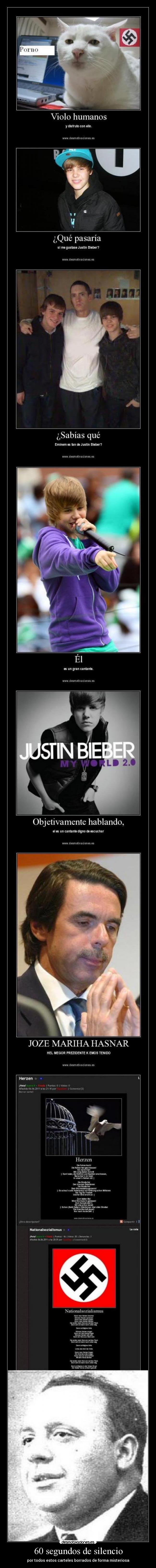 60 segundos de silencio - por todos estos carteles borrados de forma misteriosa