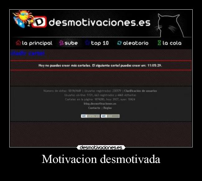 Motivacion desmotivada -