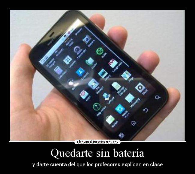 Quedarte sin batería -
