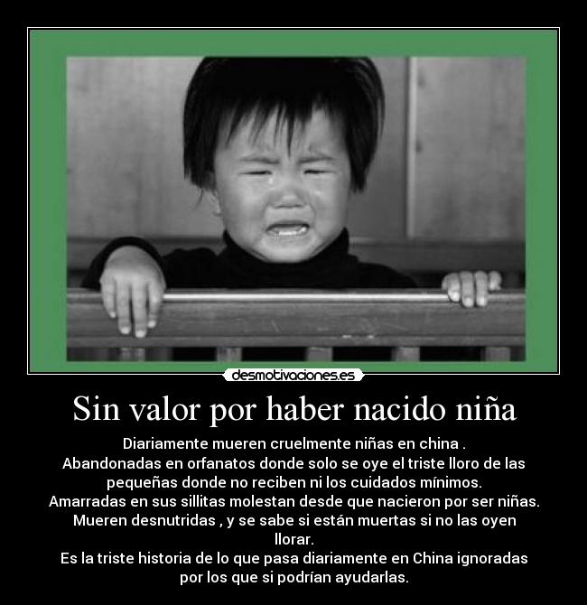 Sin valor por haber nacido niña - 