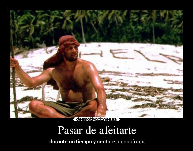 Pasar de afeitarte - 