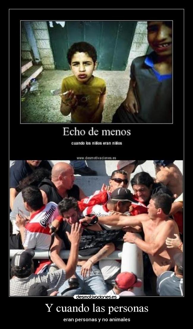 Y cuando las personas -