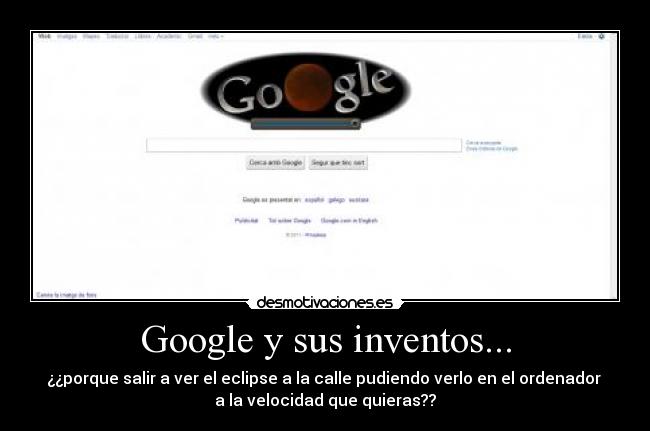 carteles google ecplise calle computadora desmotivaciones