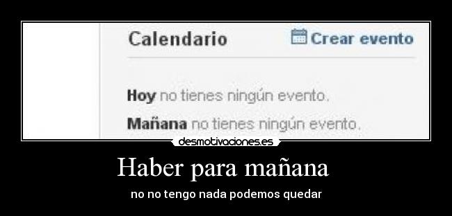 Haber para mañana  - 