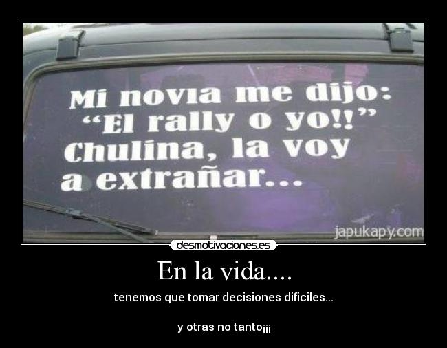 En la vida.... - 