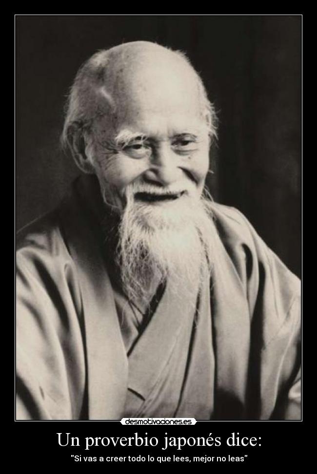 Un proverbio japonés dice: - 