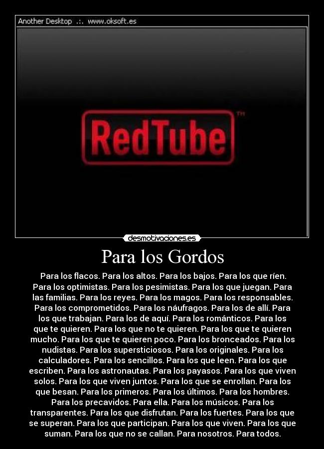 carteles anuncio red tube desmotivaciones