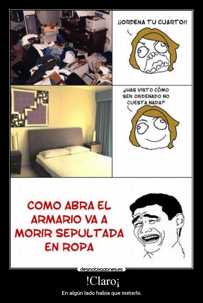 !Claro¡ - En algún lado habia que meterlo.