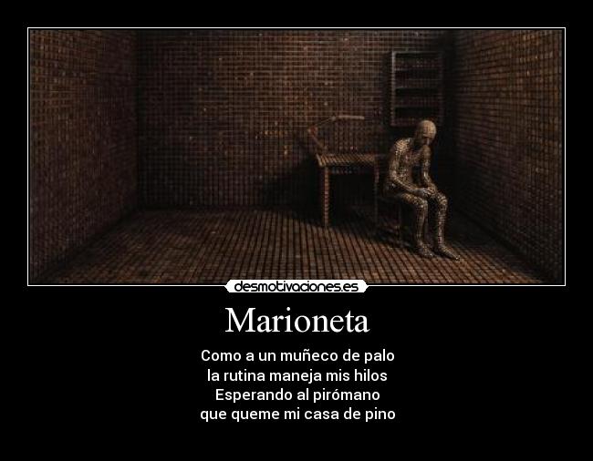 carteles marioneta desmotivaciones