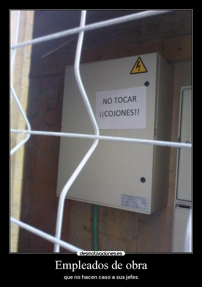 Empleados de obra -