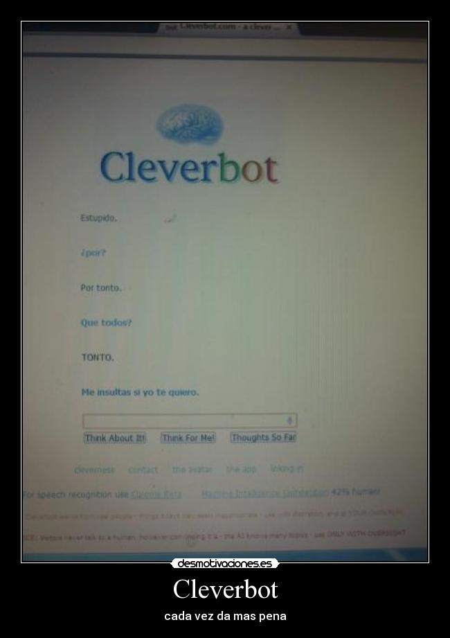 Cleverbot - cada vez da mas pena
