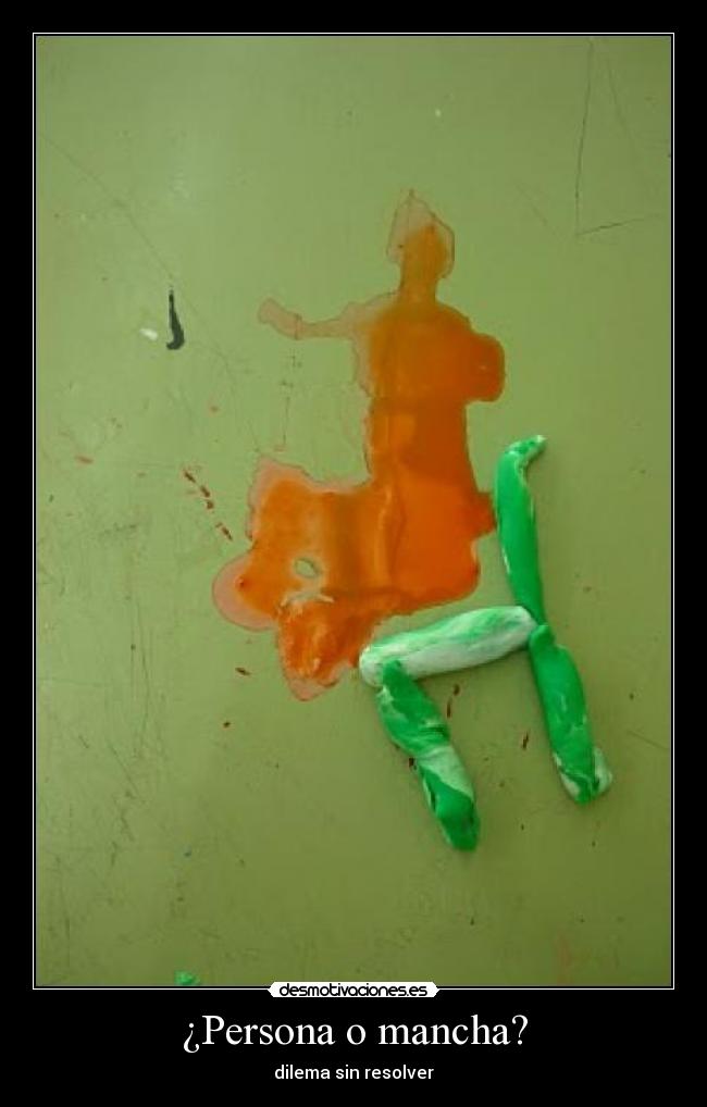 ¿Persona o mancha? - 