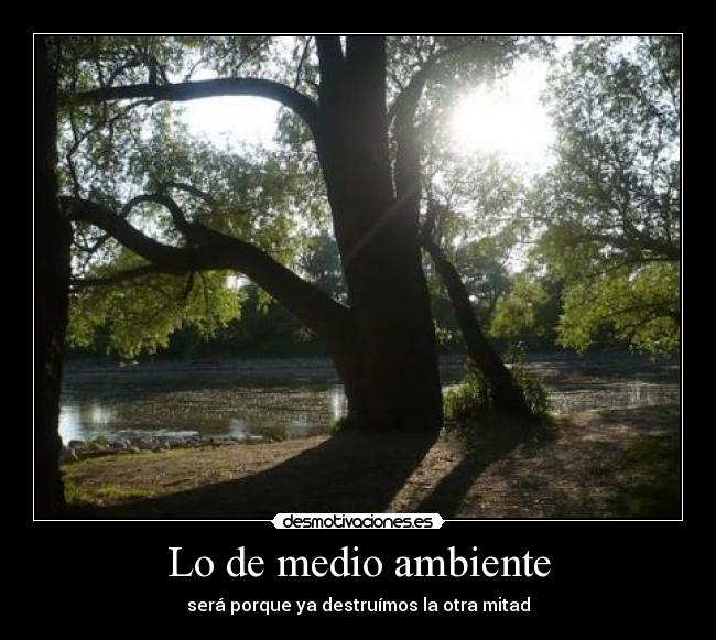 Lo de medio ambiente -