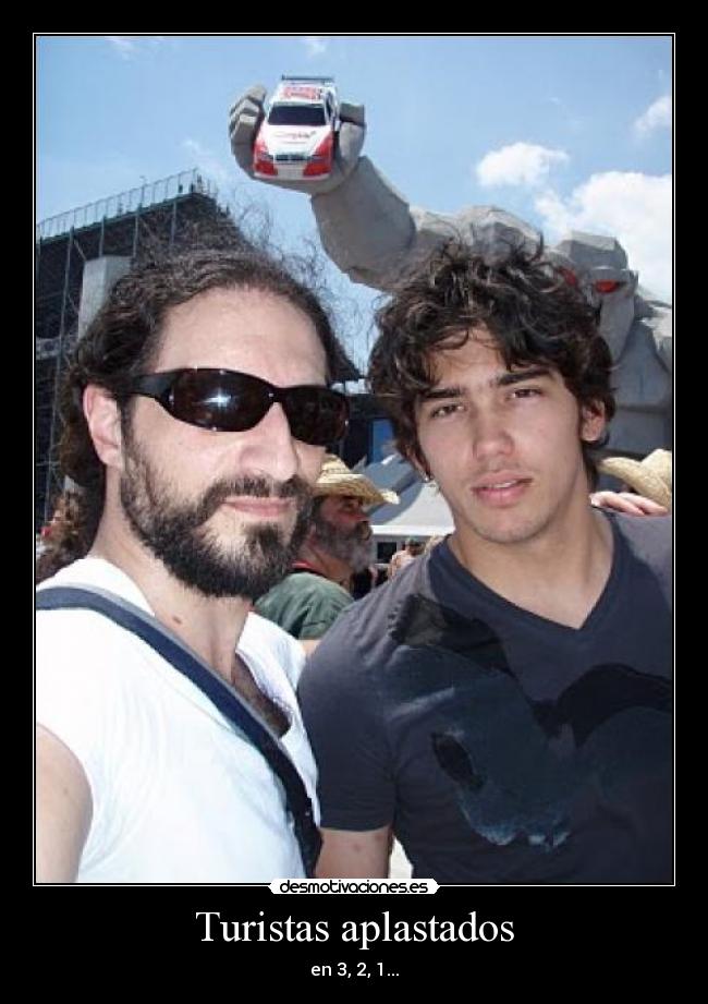 Turistas aplastados -