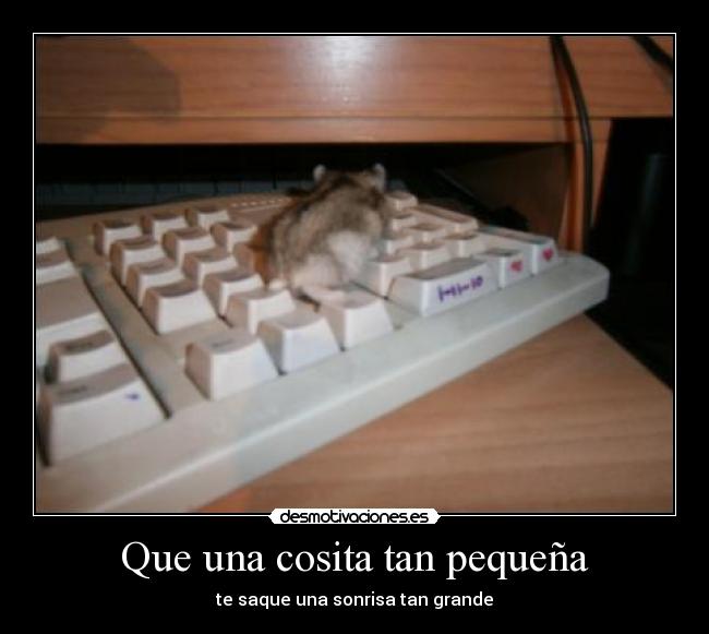 Que una cosita tan pequeña - 