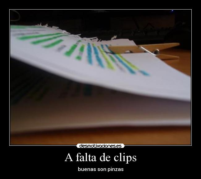 A falta de clips -