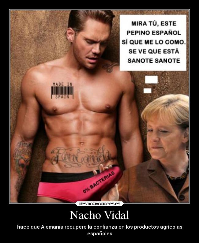 carteles nacho vida pepino espana merkel angela merkel crisis pepino bacterias pepino pepino espanol desmotivaciones