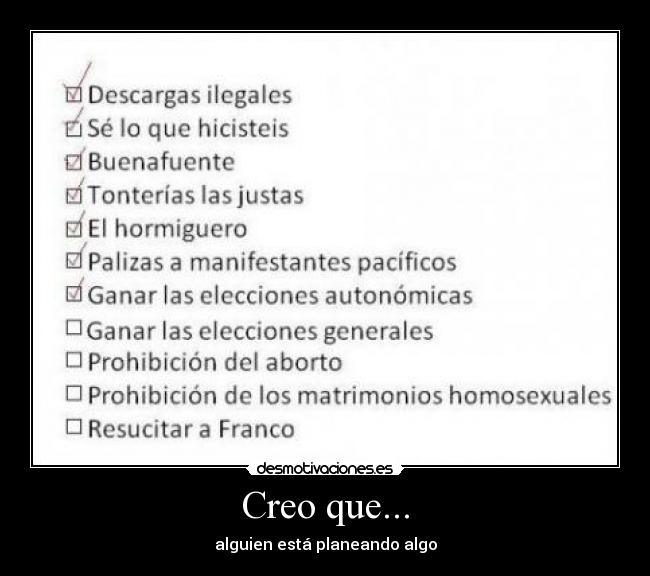 Creo que... -