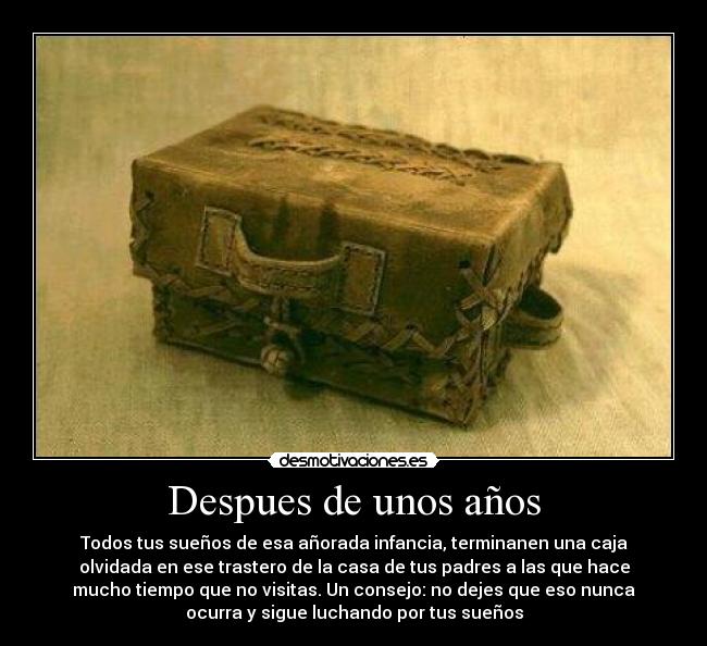 Despues de unos años - 