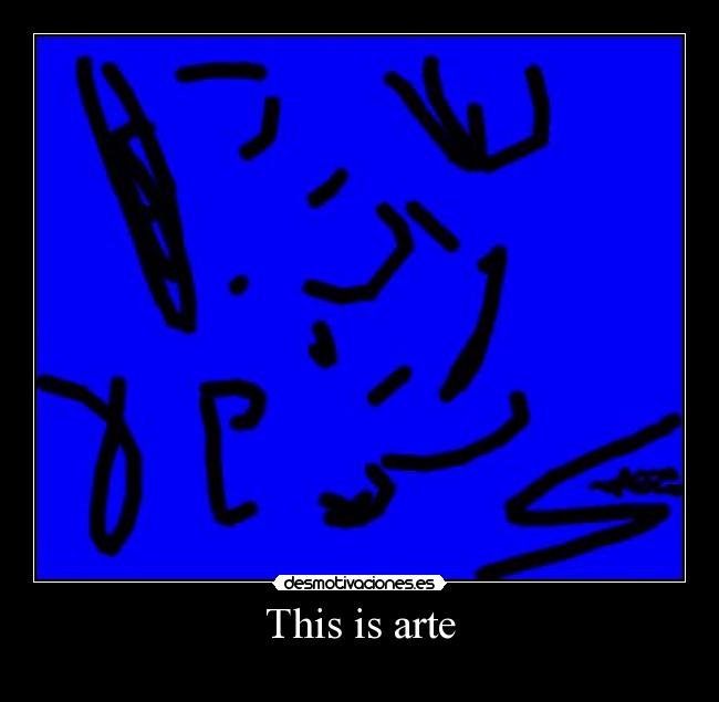 This is arte -