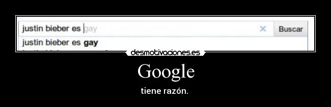 Google - tiene razón.