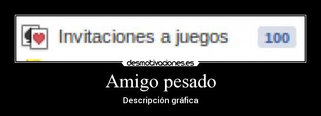 Amigo pesado - Descripción gráfica