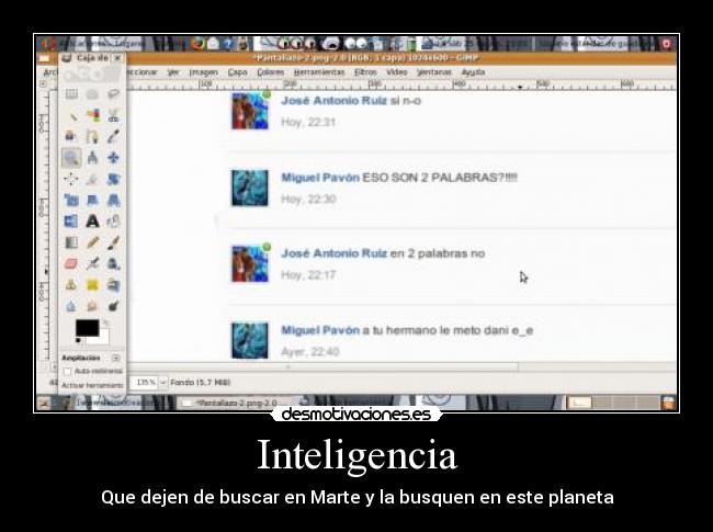 Inteligencia - Que dejen de buscar en Marte y la busquen en este planeta