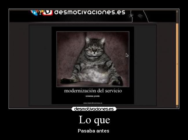 Lo que - Pasaba antes 