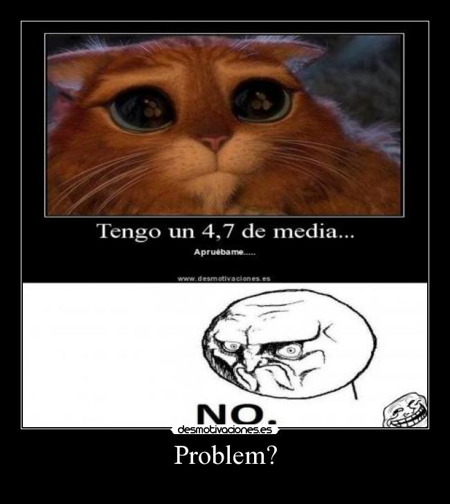 carteles no problem troll suspenso desmotivaciones