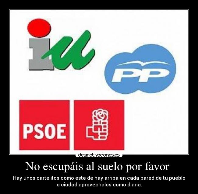 No escupáis al suelo por favor  - 